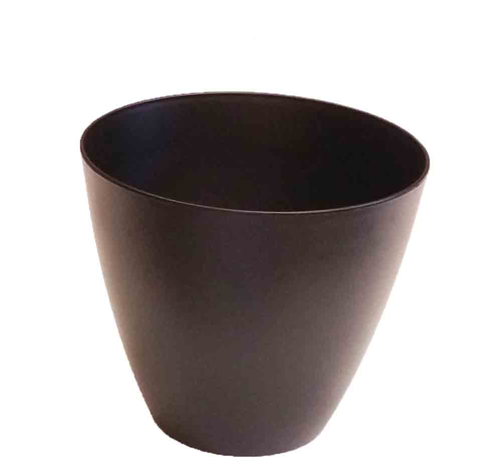 7814 - 8" Black Modern Planter - 5.95 ea