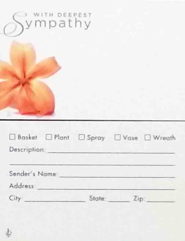 AC5149 - With Deepest Sympathy - 2.45 pkg, 2.25/10