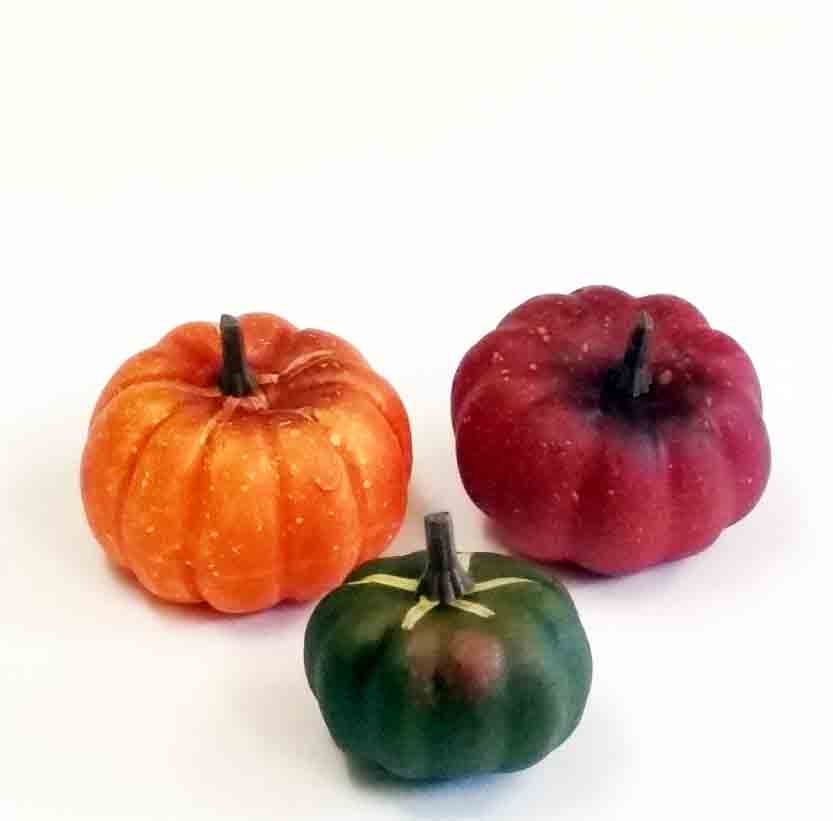 2378 - 2 to 3" Assorted Pumpkins - 14.95 bag of 18