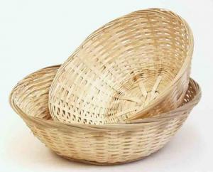 3308 - 10" Round Bamboo Baskets - 2.45 ea, 2.20/12