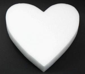 612 - 16" Solid Styrofoam Heart - 12.25 ea, 11.95/18