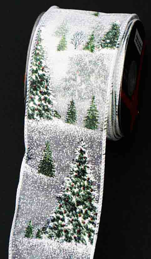 7457 - 2.5" x 10 yds Wired Sheer Xmas Tree - 5.35 bolt