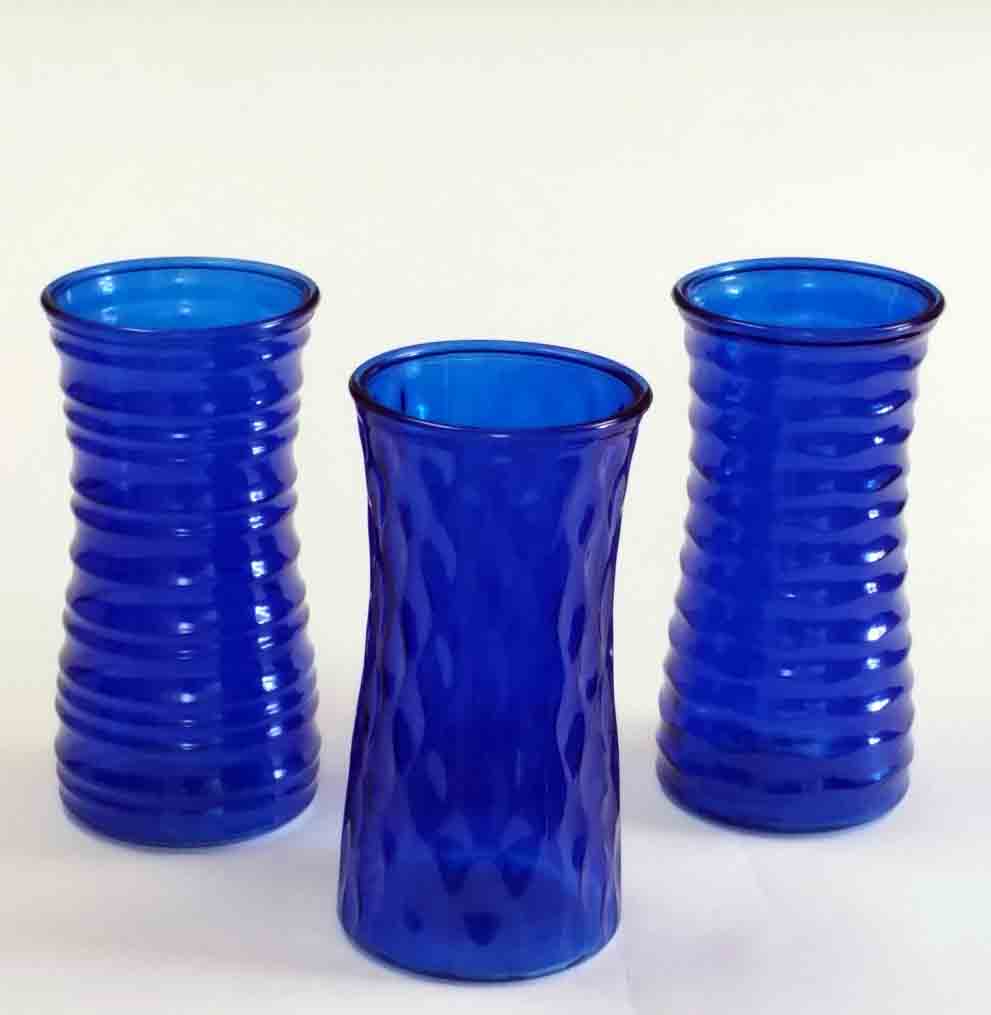 GC973 - 9.75" Cobalt Rose Vase Assortment - 7.45ea, 6.95/12