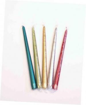 MT12 - 12" Metallic Tapered Candles - 3.45 ea , 3.15/12