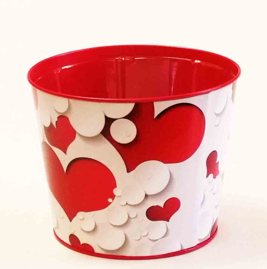 M6 - 6.5" Metal Pot with Liner - 3.95 ea, 3.50/48 -