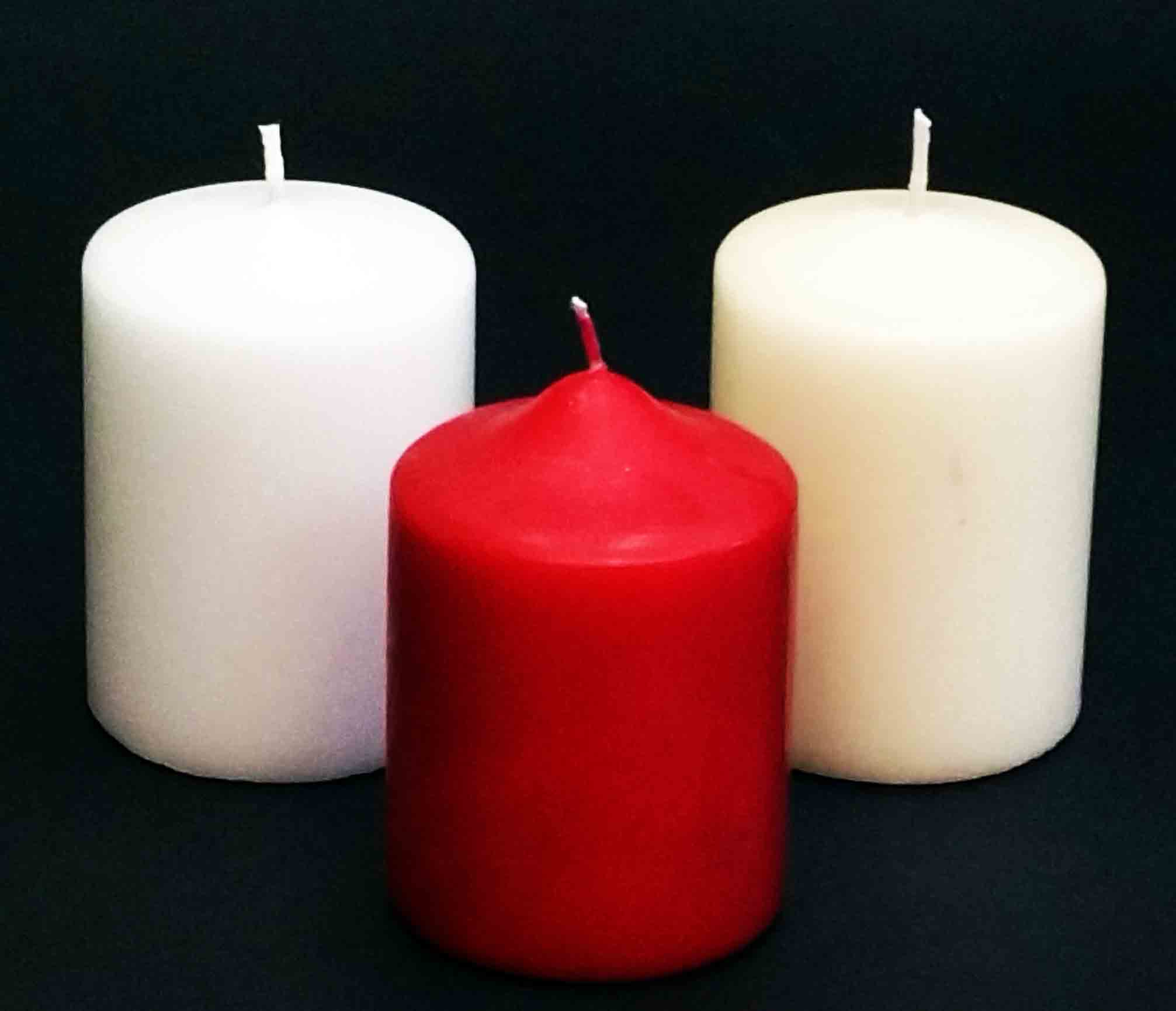 PCU34 - 2.8" x 4" Unscented Pillar - 5.00 ea, 4.60/12