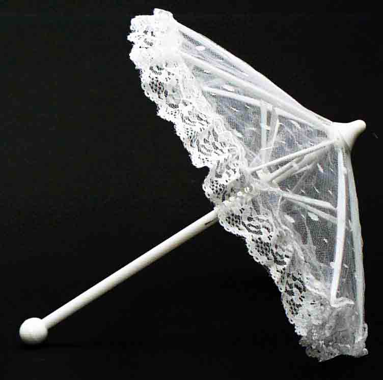 WA1411 - 7" Lace Parasol - 3.95 ea, 3.35/12