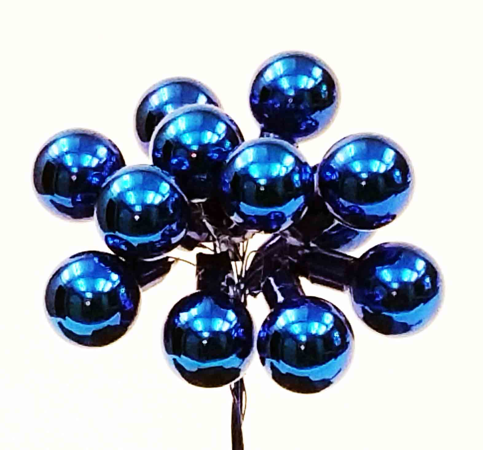 X5255 - Blue 25mm Glass Balls - 2.80 bu, 2.50/12