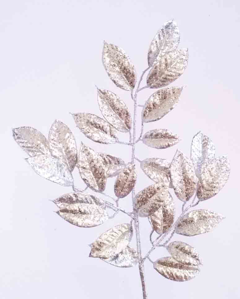 GS3 - 24" Silver Gardenia Leaf Spray x 3 - 5.25 ea, 4.90/36