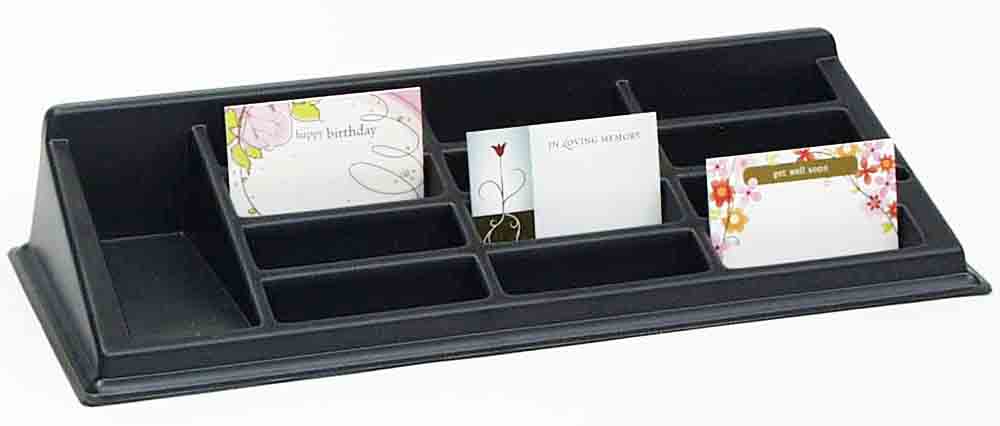 UD0297 - Black Plastic Card Rack - 20.75 ea