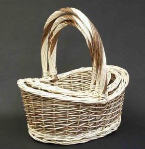 1443 - 9.5",11.5", 14" Oval Basket - 36.50 set