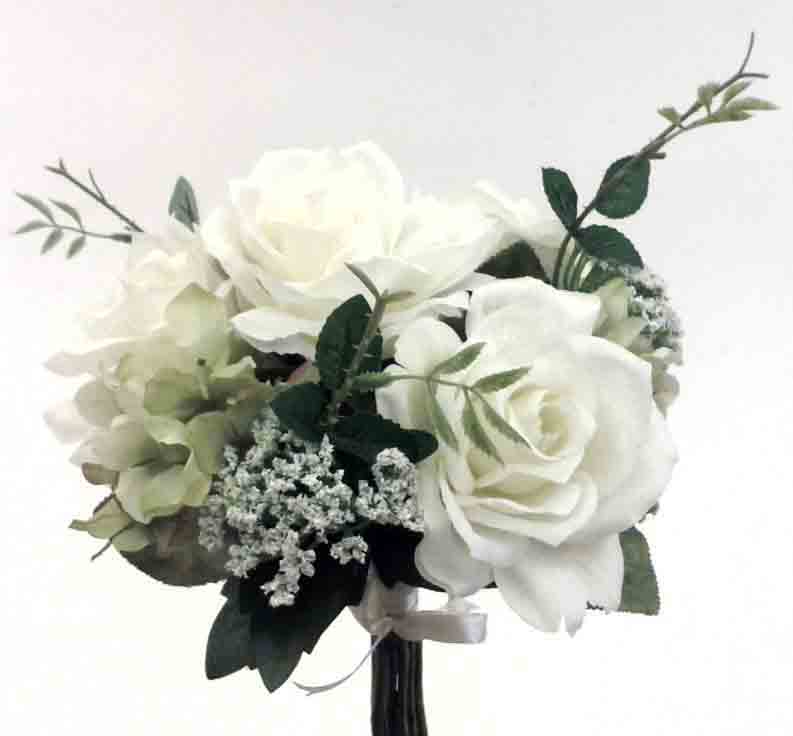 RHB9 - 9" Rose/Hydrangea Bouquet - 7.75 ea