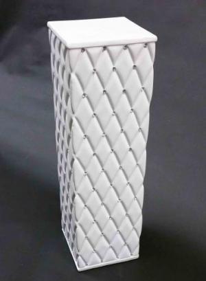 9908 - 32" Polyresin Pedestal with Diamonds - 168.95 ea