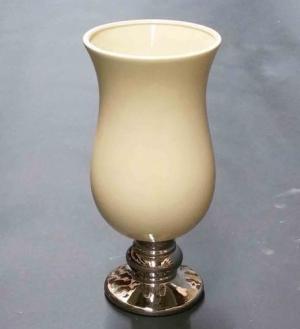 2516 - 14" Ceramic Vase with Silver Base - 27.95 ea