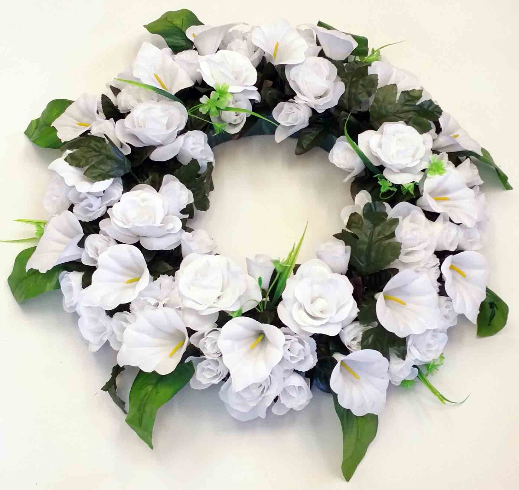 1930 - 24" White Wreath - 65.95 ea