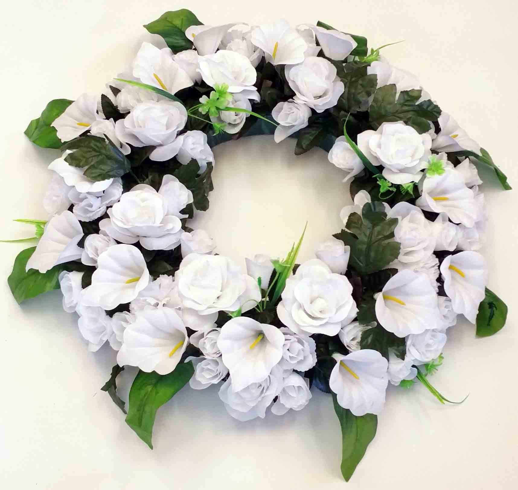 1930 - 24" White Wreath - 49.95 ea