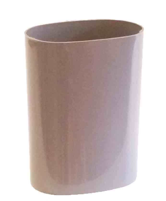 196 - 8" Grey Oval Vase - 3.70 ea, 3.25/8