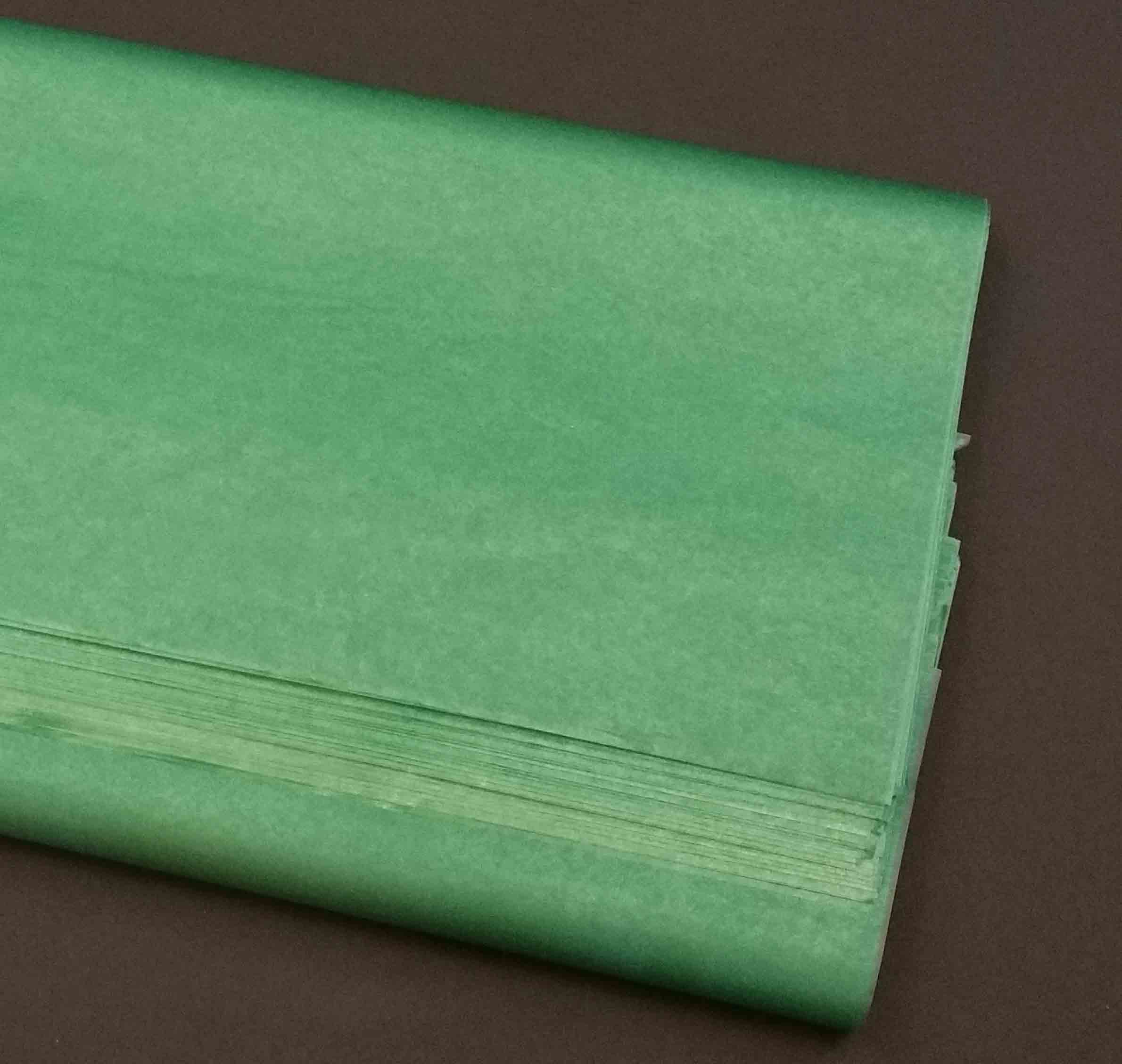 838 - 24 x 36" Green Waxed Tissue - 65.75 Ream, 63.95/5