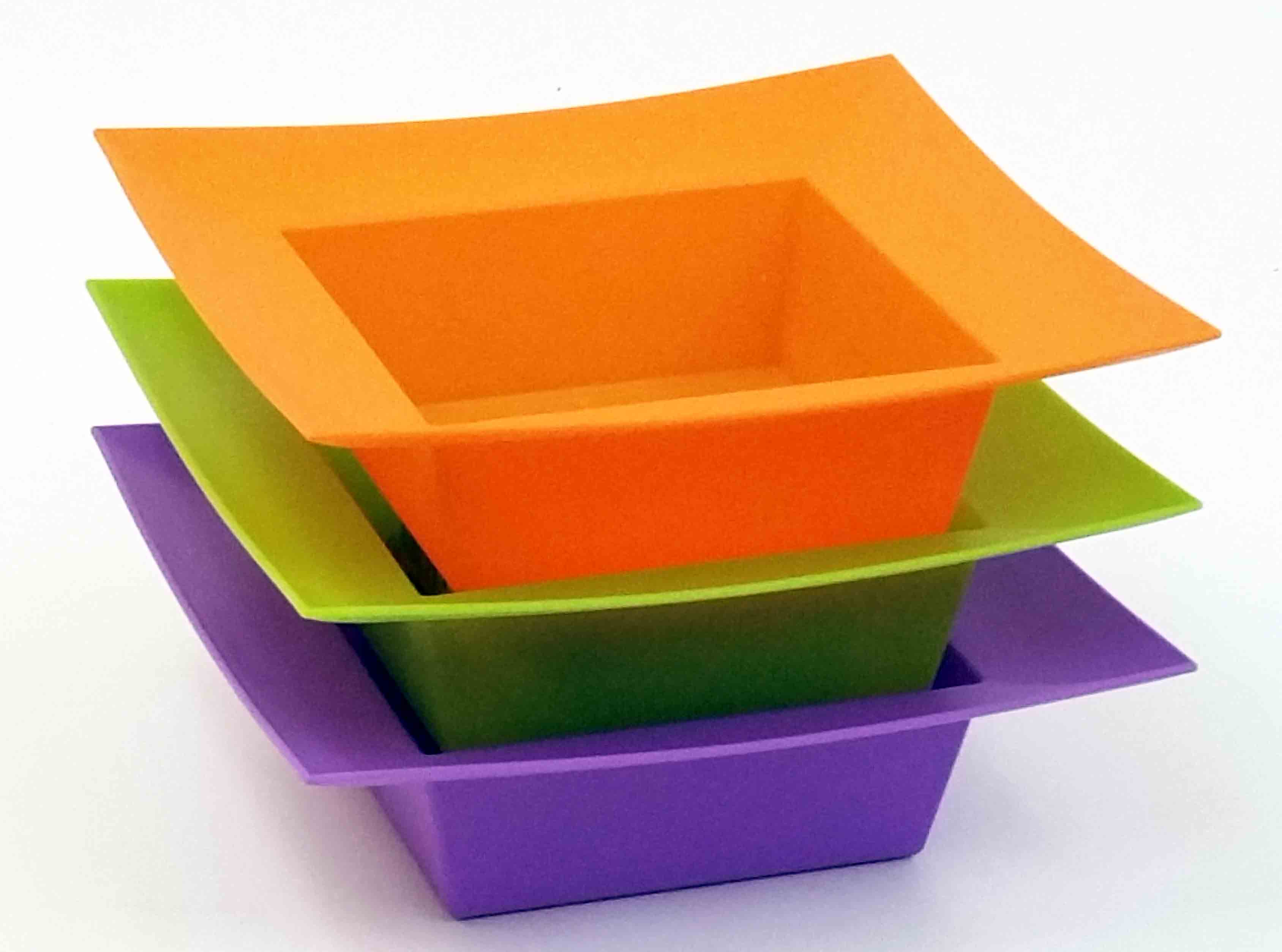 1055 - 5 x 5 x 2"  Flare Tray - 2.50 ea, 1.95/24