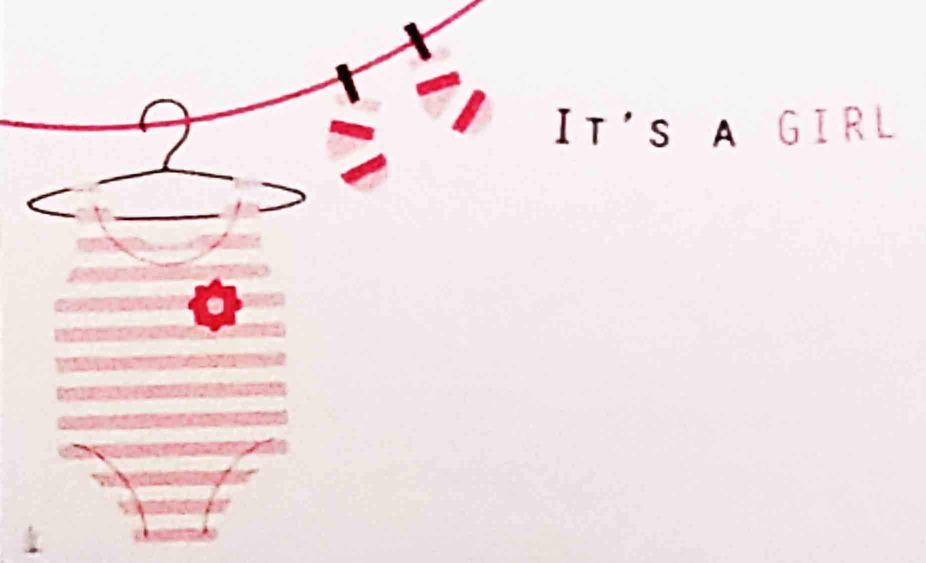 AC4868 - It's a Girl - 2.45 pkg, 2.25/10