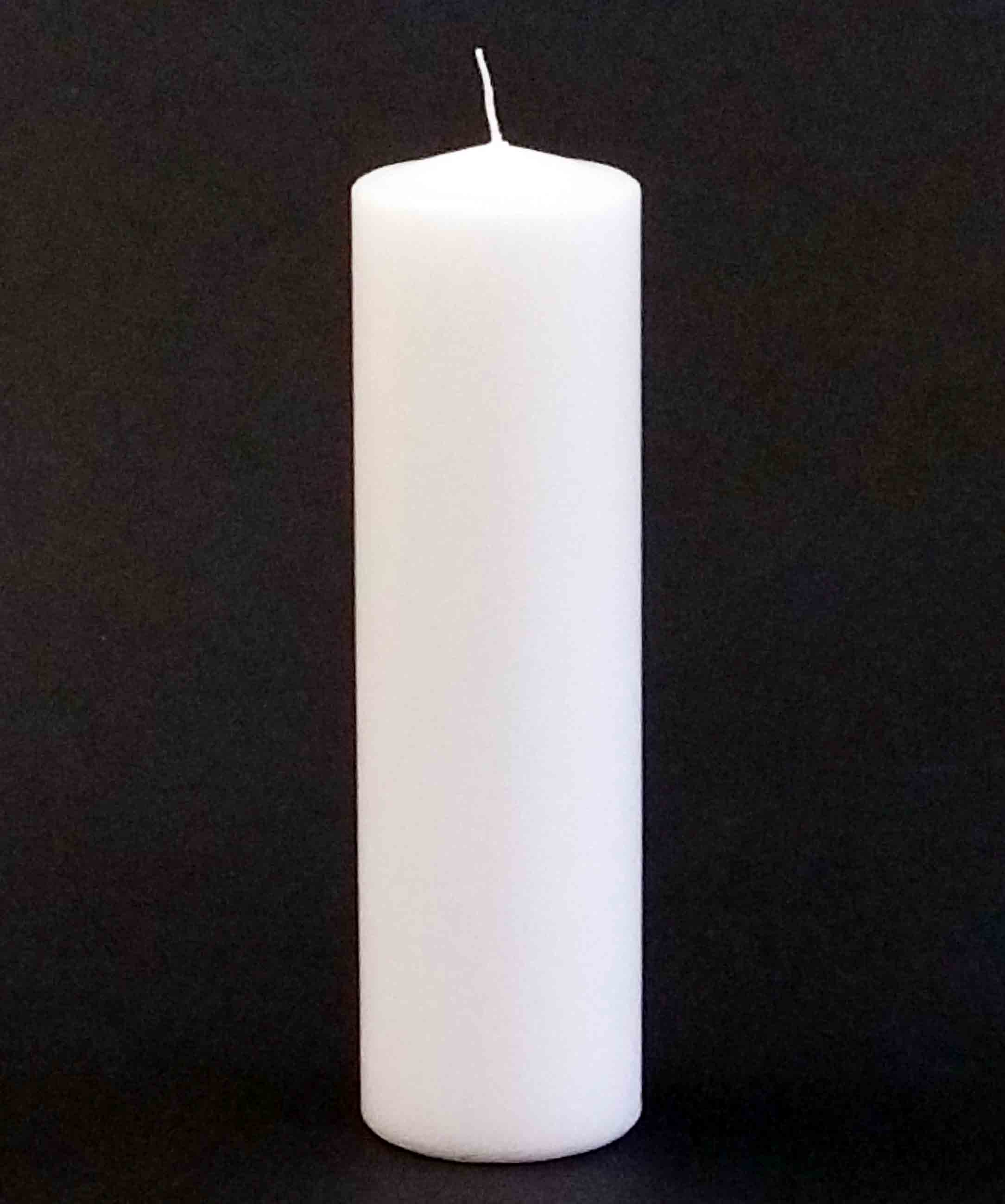 PCU10 - 10" Pillar Candle - 6.90 ea, 6.55/12