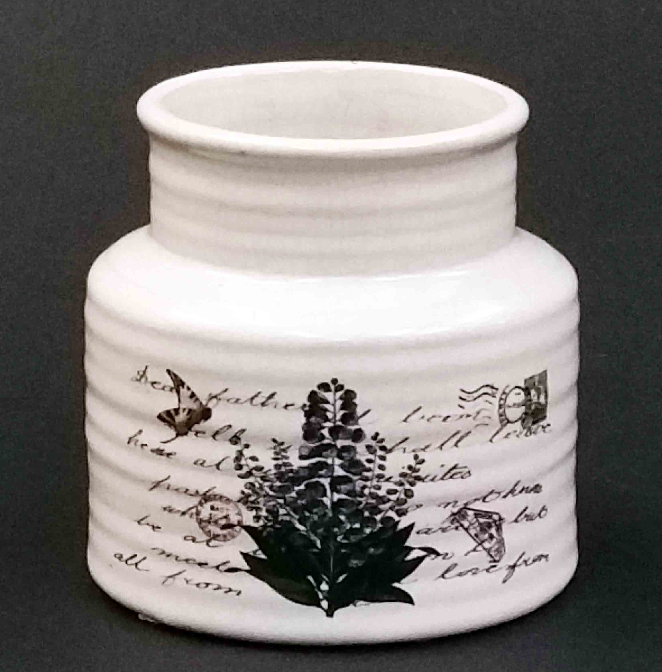 C575 - 5" Round Floral Pot - 7.95 ea, 7.65/12