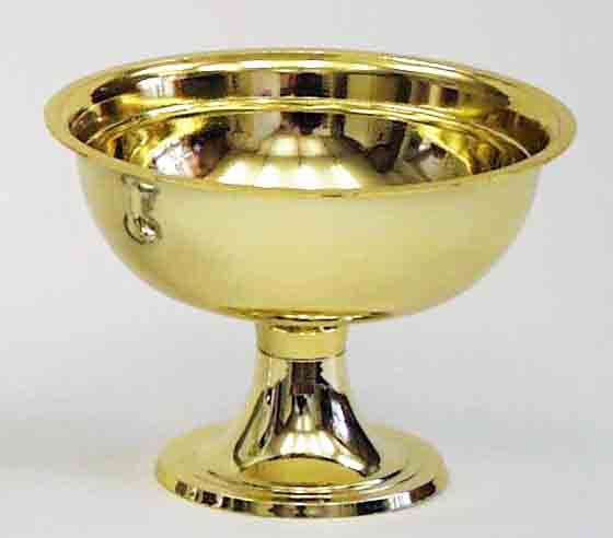 74 - 5 x 6" Round Gold Pedestal Bowl - 4.95 ea, 4.45/60