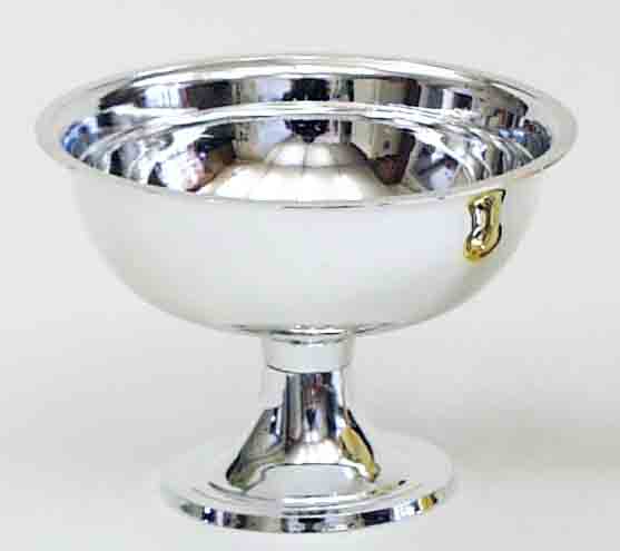 74 - 5 x 6" Round Silver Pedestal Bowl - 4.95 ea, 4.45/60