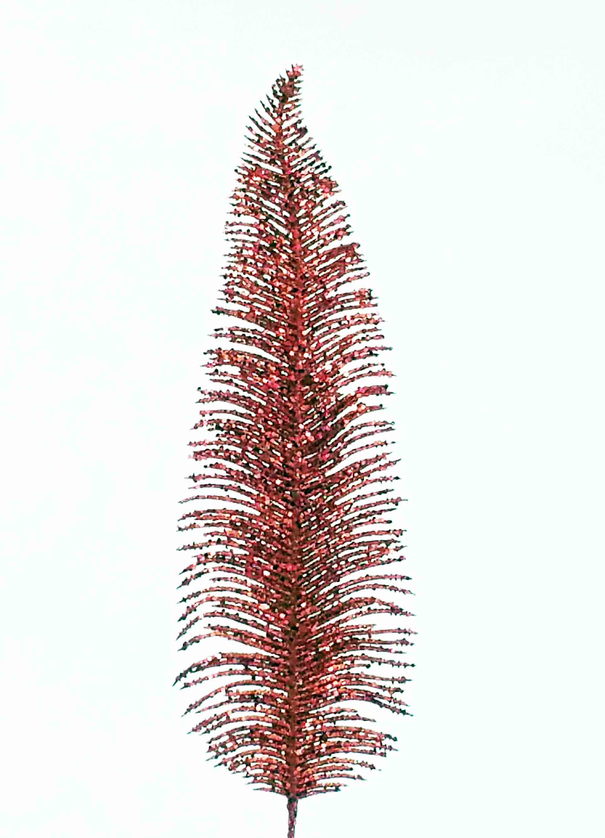 X618 - 17" Glitter Feather Fern - .95 ea, .75/12