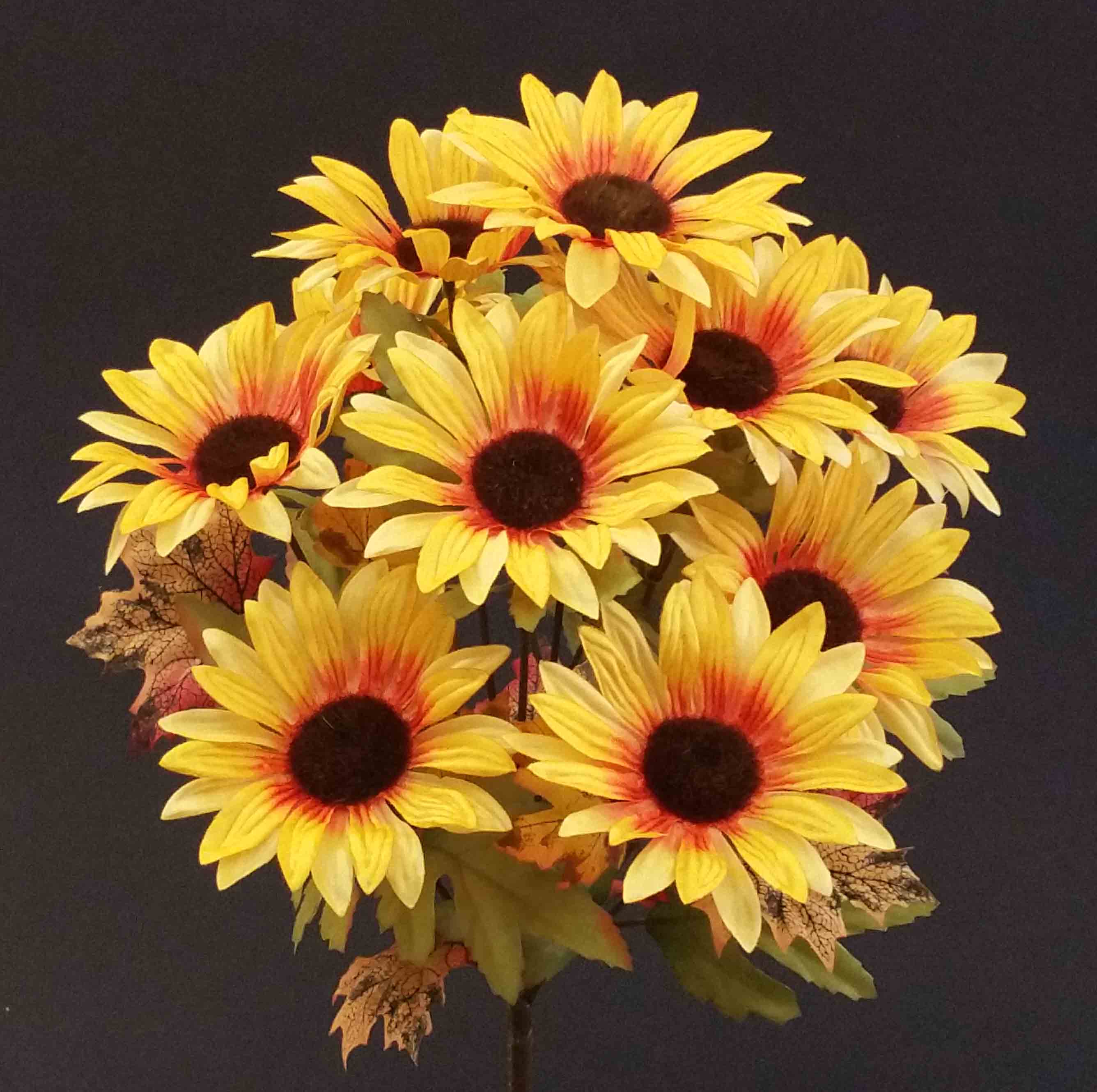 SB10 - 15" Sunflower Bush - 5.10 ea, 4.65/12