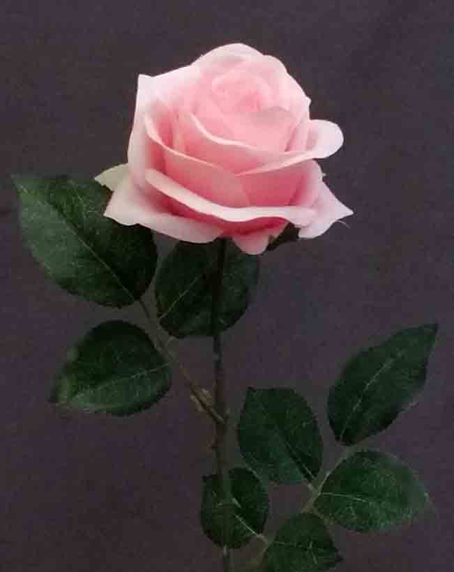R994 - 22" Light Pink Single Rose - 2.75 ea, 2.50/24