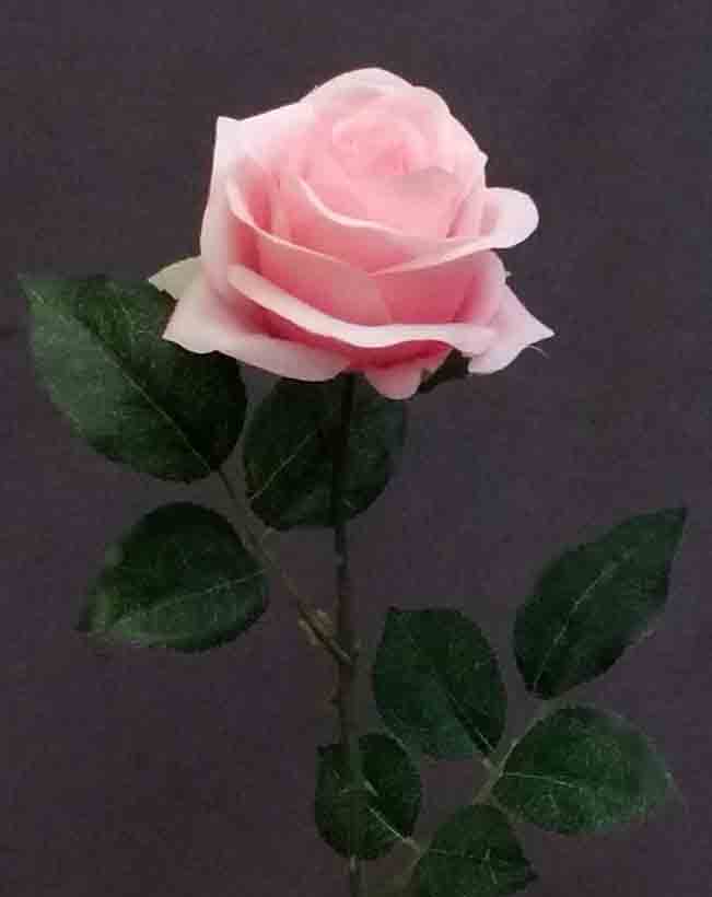 R994 - 22" Light Pink Single Rose - 2.60 ea, 2.35/24