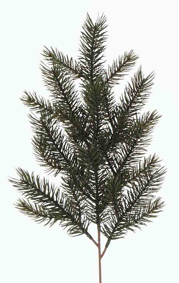 X327 - 17" Plastic Northern Pine Spray - 3.95 ea, 3.75/36