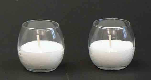 1398 - 2.5" Votive with Candle - 2.10 ea, 1.90/24, 1.75/144