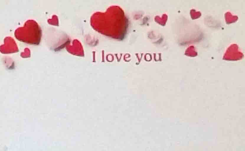 AC5212 - I Love You - 2.35 pkg, 2.15/10