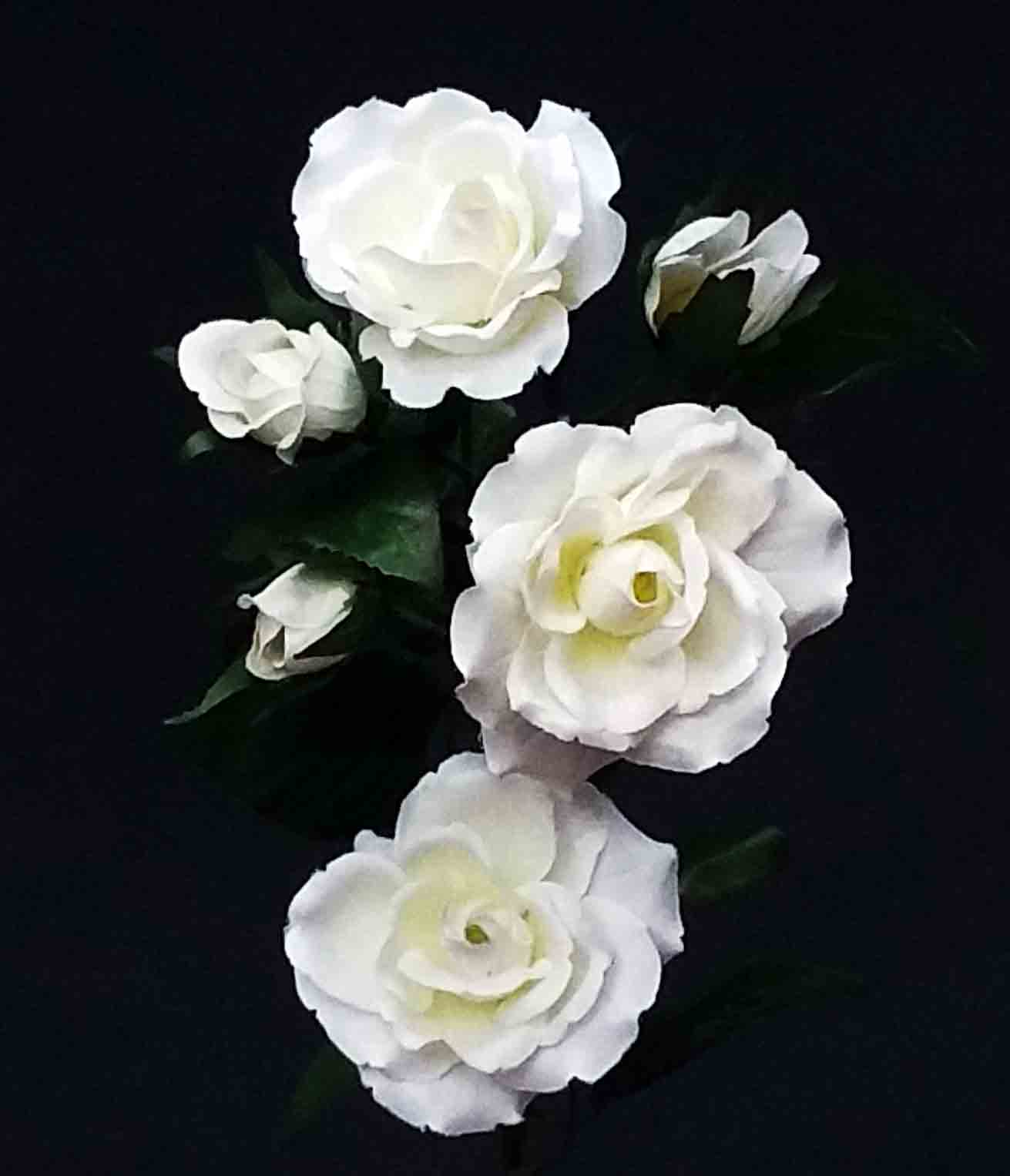 R5 - 24" White Rose Spray - 3.60 ea, 3.30/12