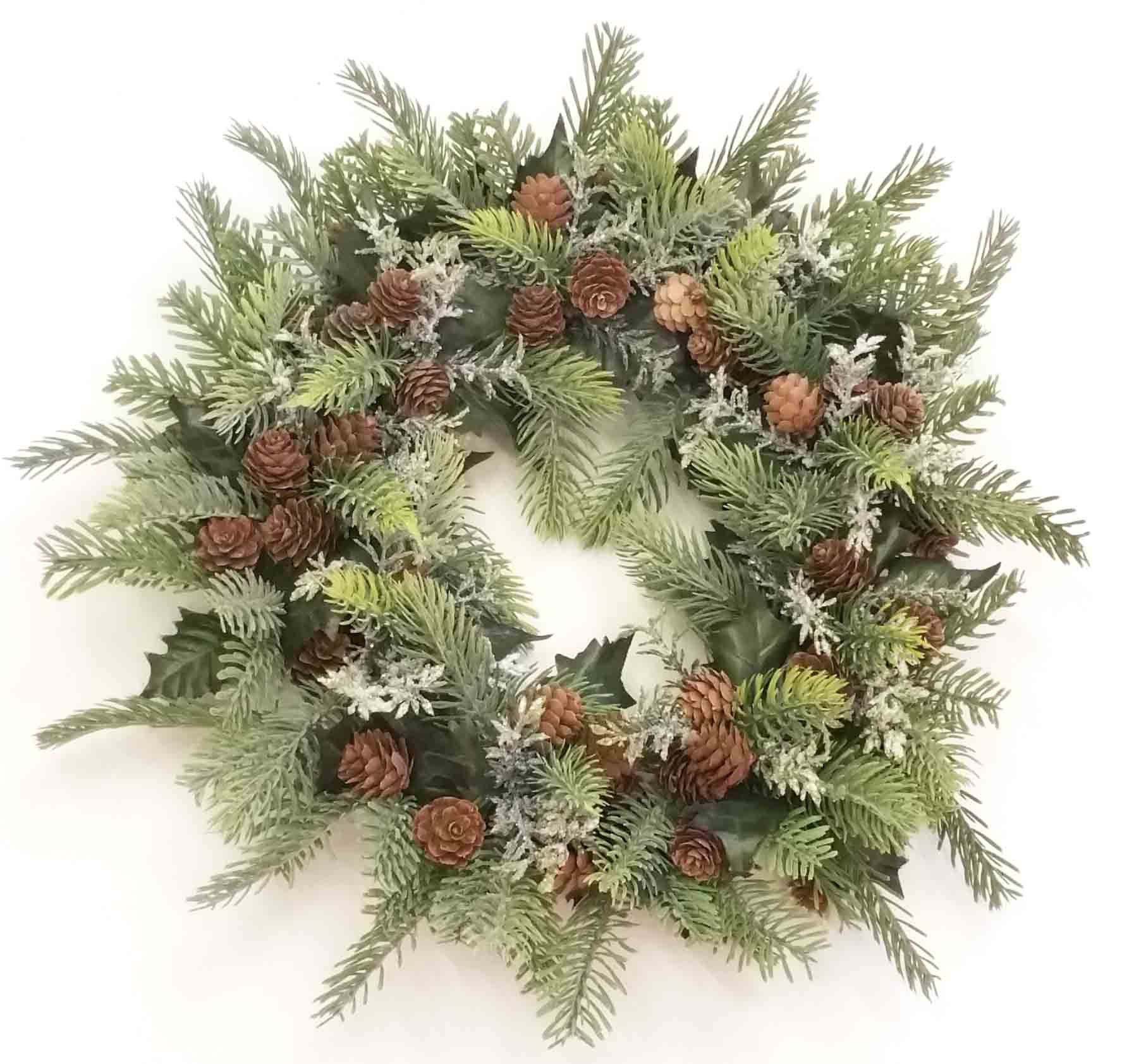 XW27 - 18" Plastic Pine Wreath - 15.45 ea
