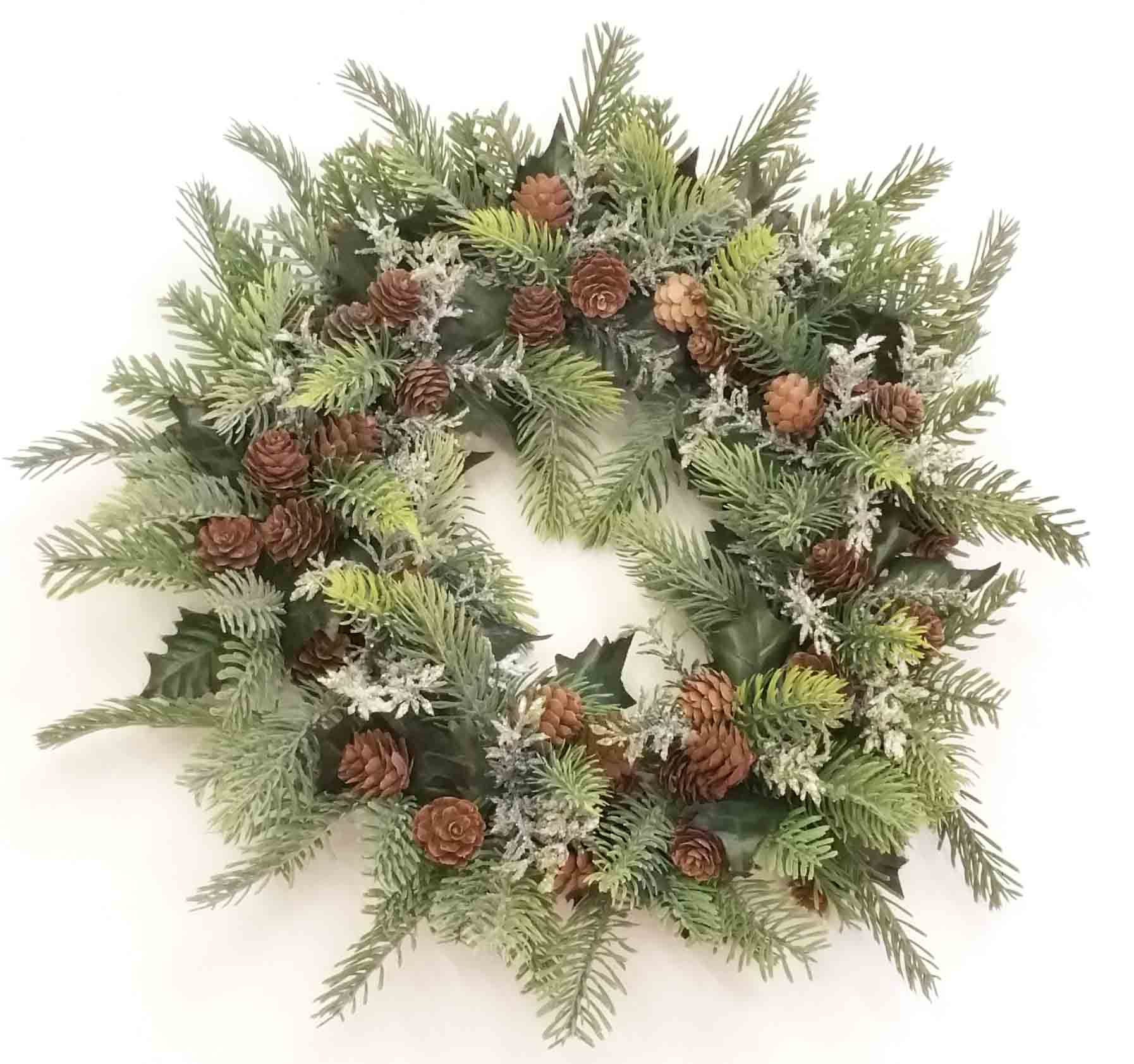 XW27 - 18" Plastic Pine Wreath - 19.75 ea