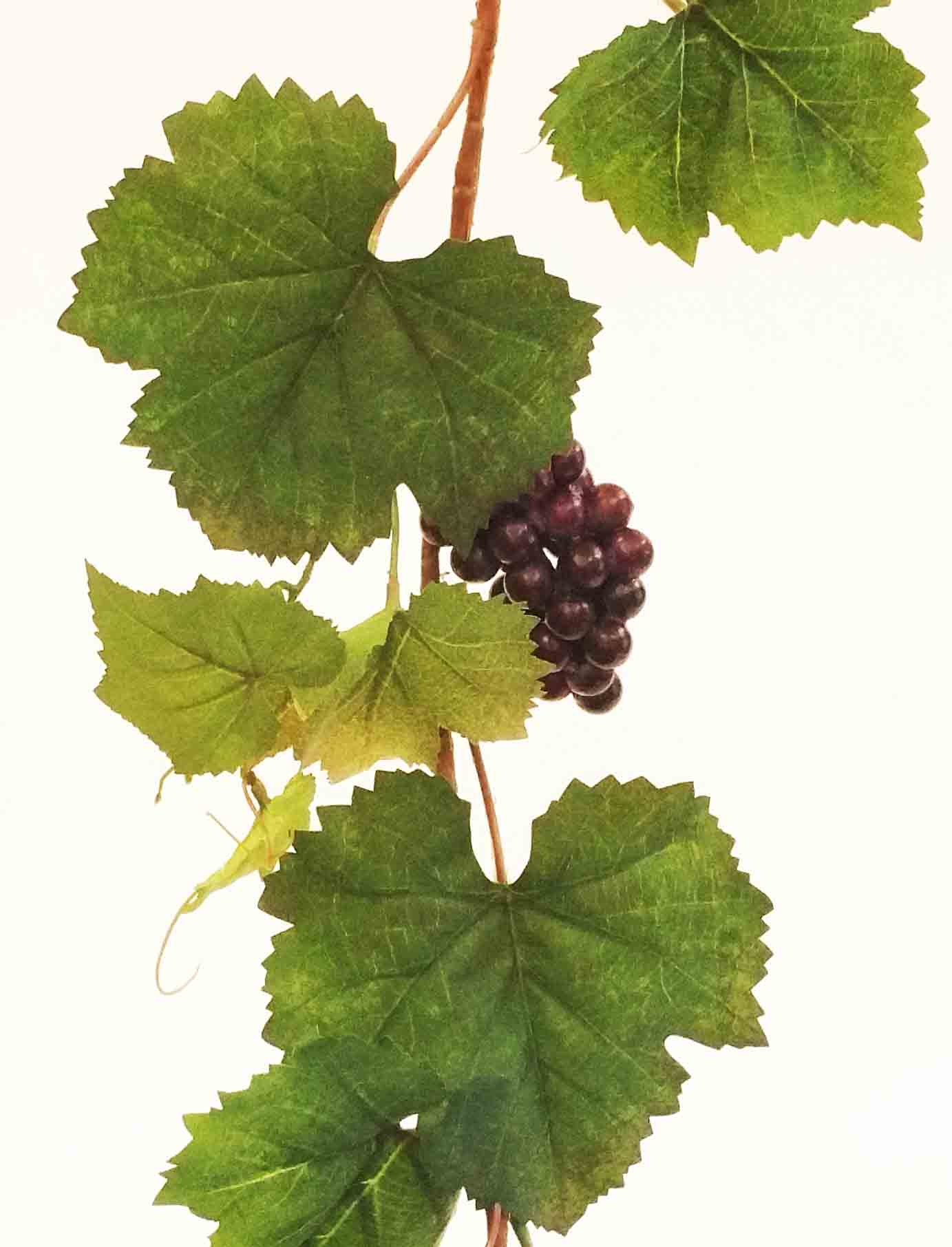 GG38 - 6' Deluxe Grape Leaf Garland - 19.50 ea