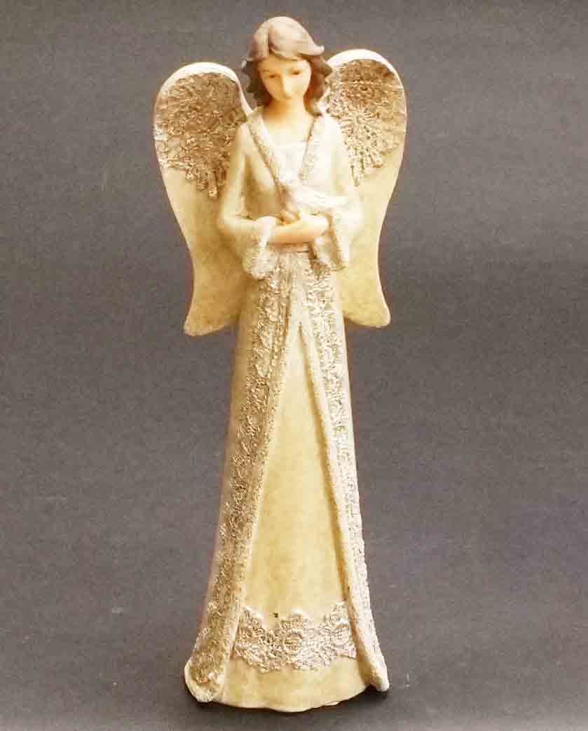 3768 - 12" Resin Angel with Dove - 16.00 ea, 15.75/12