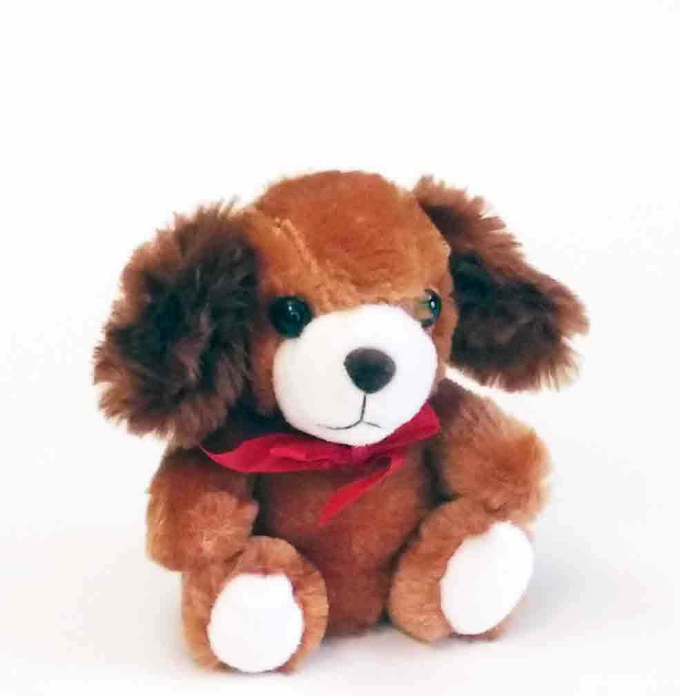 P787 - 5" Plush Sitting Dog - 3.85 ea, 3.50/12