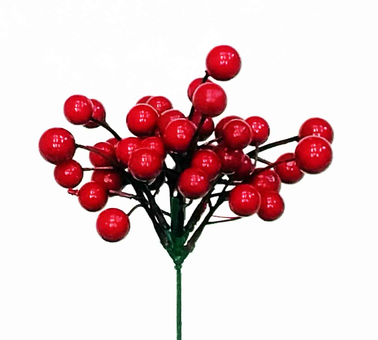 X82 - 7" Red Berry Pick - 1.55 ea, 1.40/12