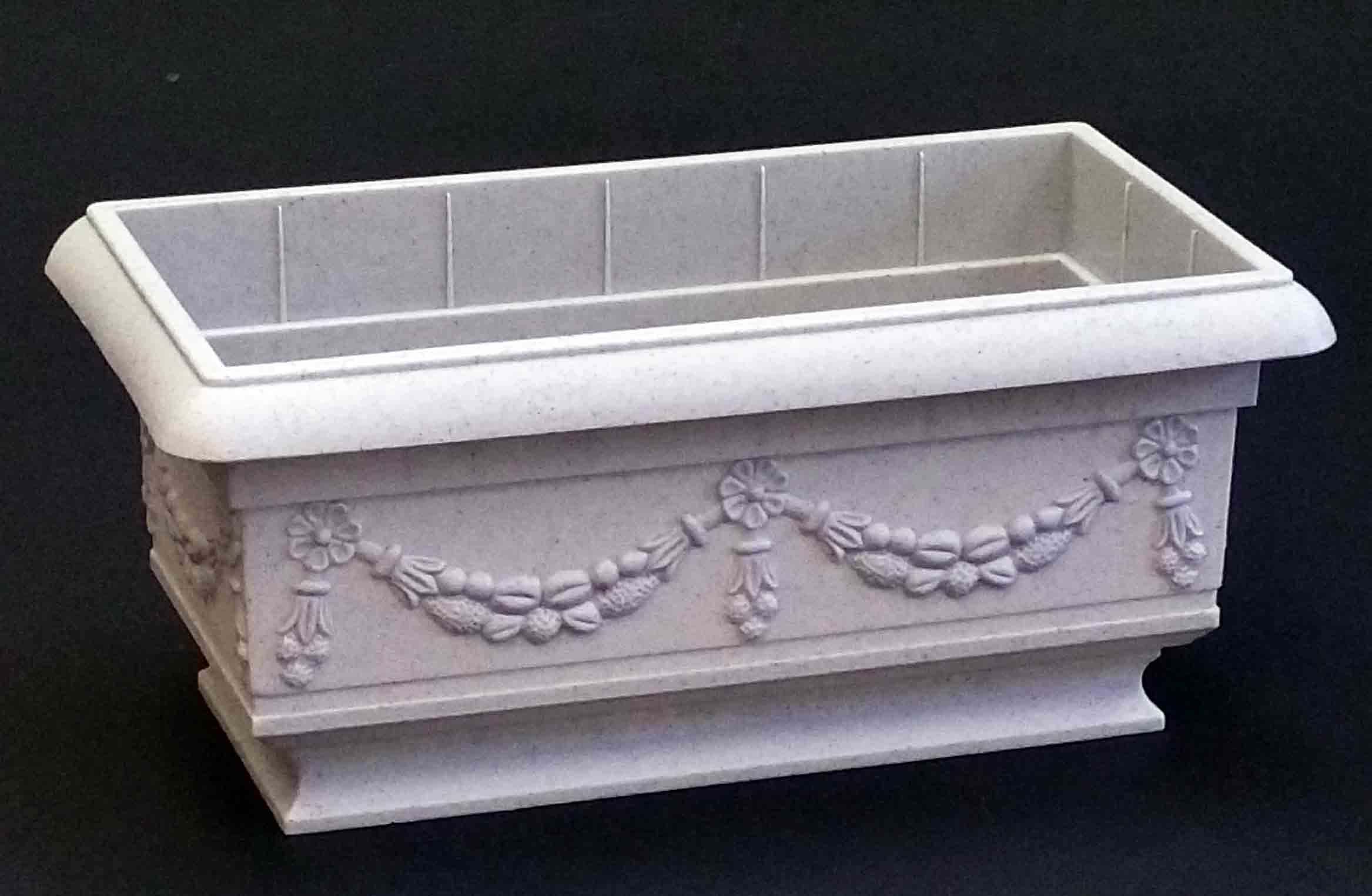2103 - Rectangular Pedestal Container - 6.05 ea, 5.75/18