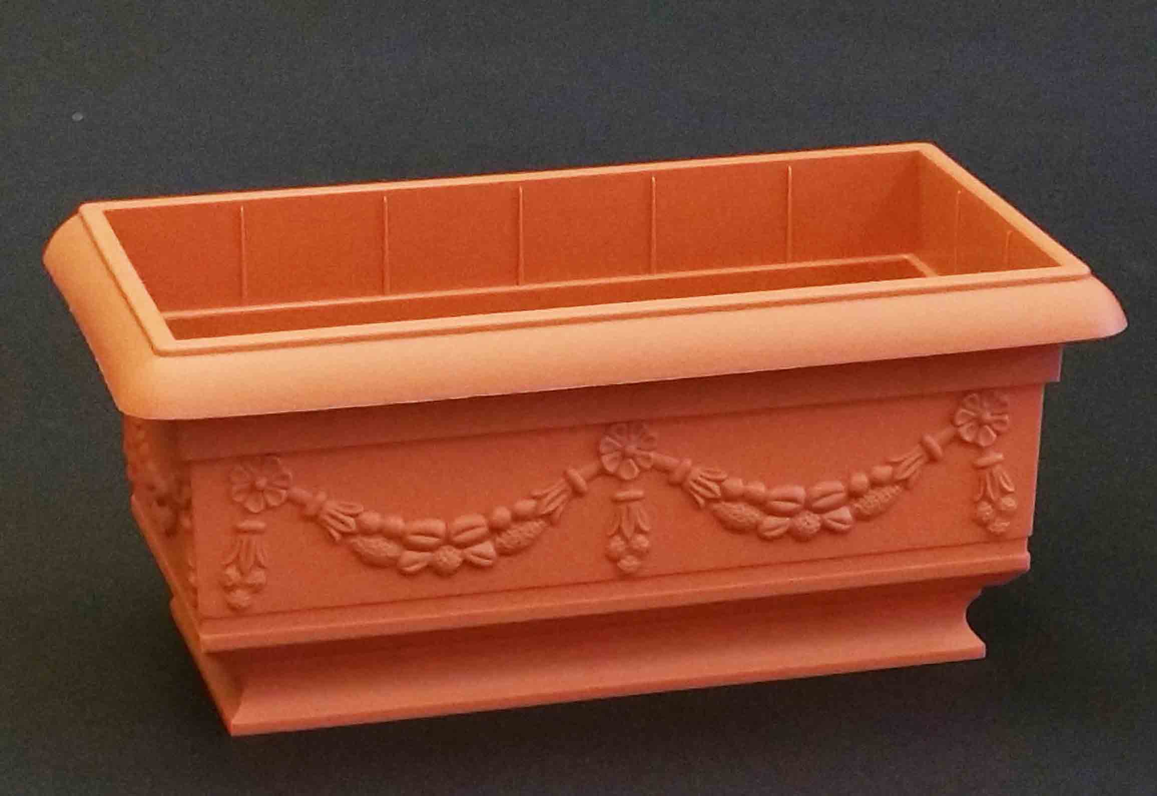 2103 - Rectangular Pedestal Container - 6.05 ea, 5.75/18