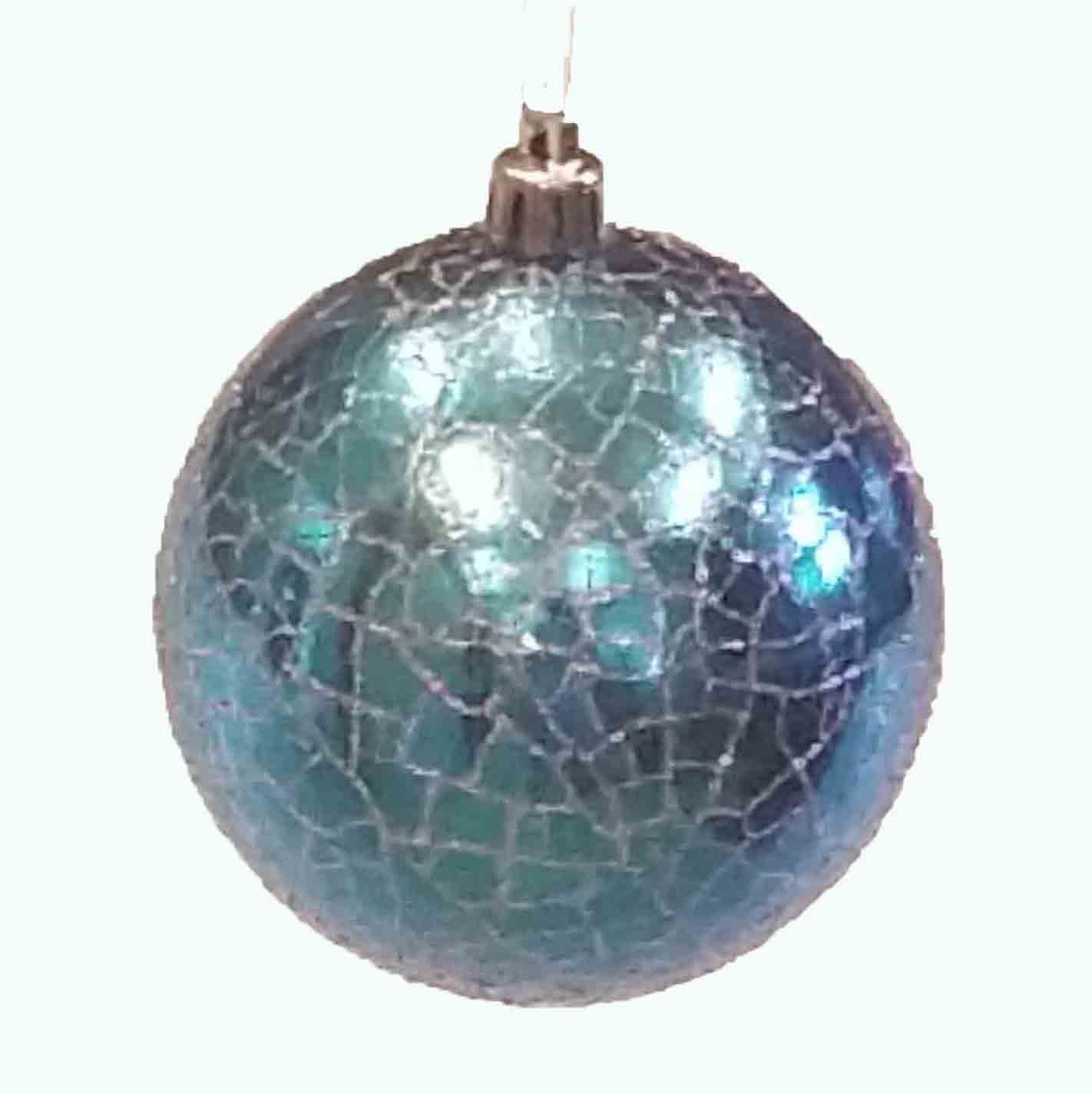 X880 - 3" Crackle Ball Ornament - 1.60 ea, 1.40/48