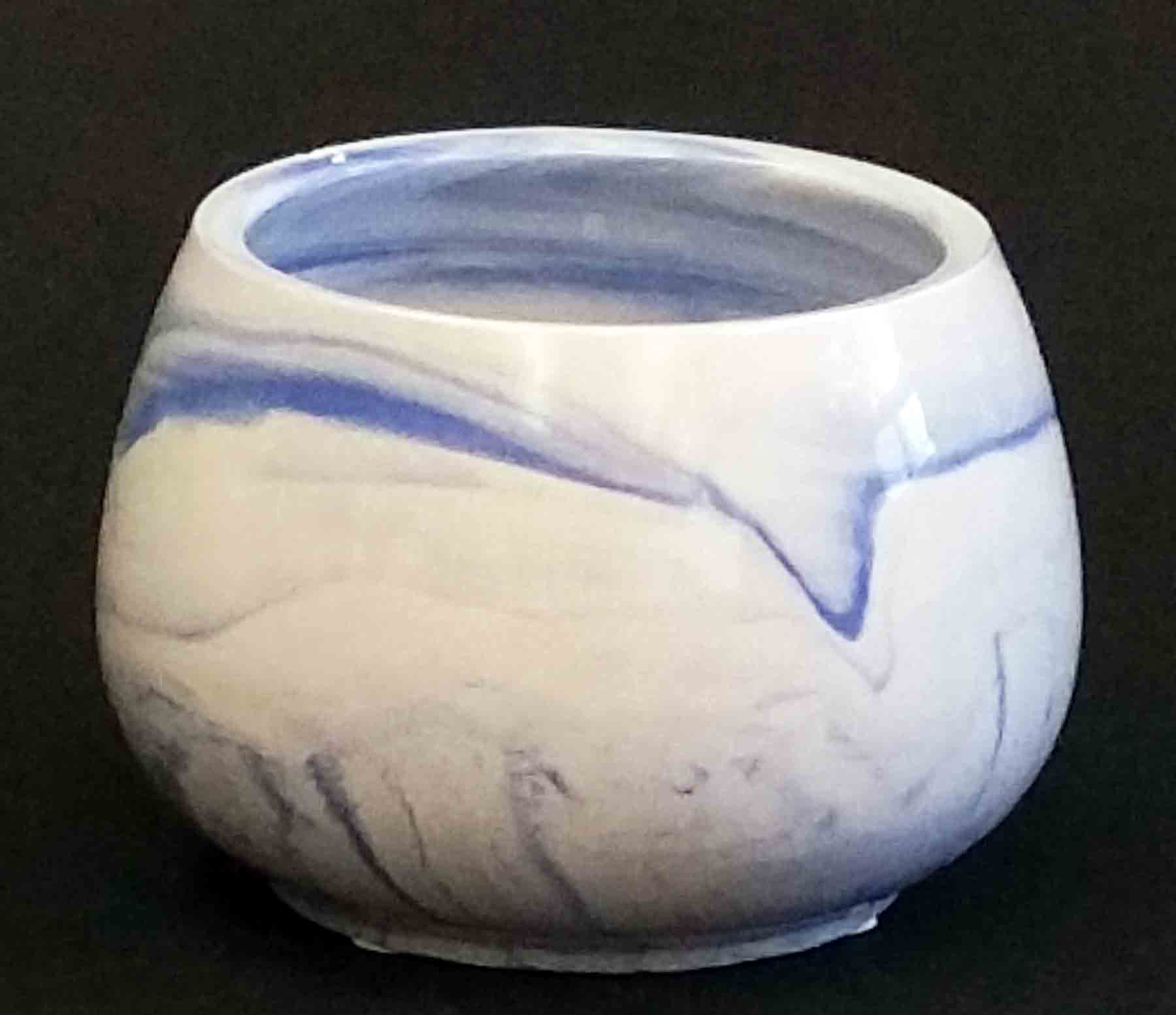 CC374 - 4.5" Marble Ceramic Pot - 6.65 ea, or 6.30/18