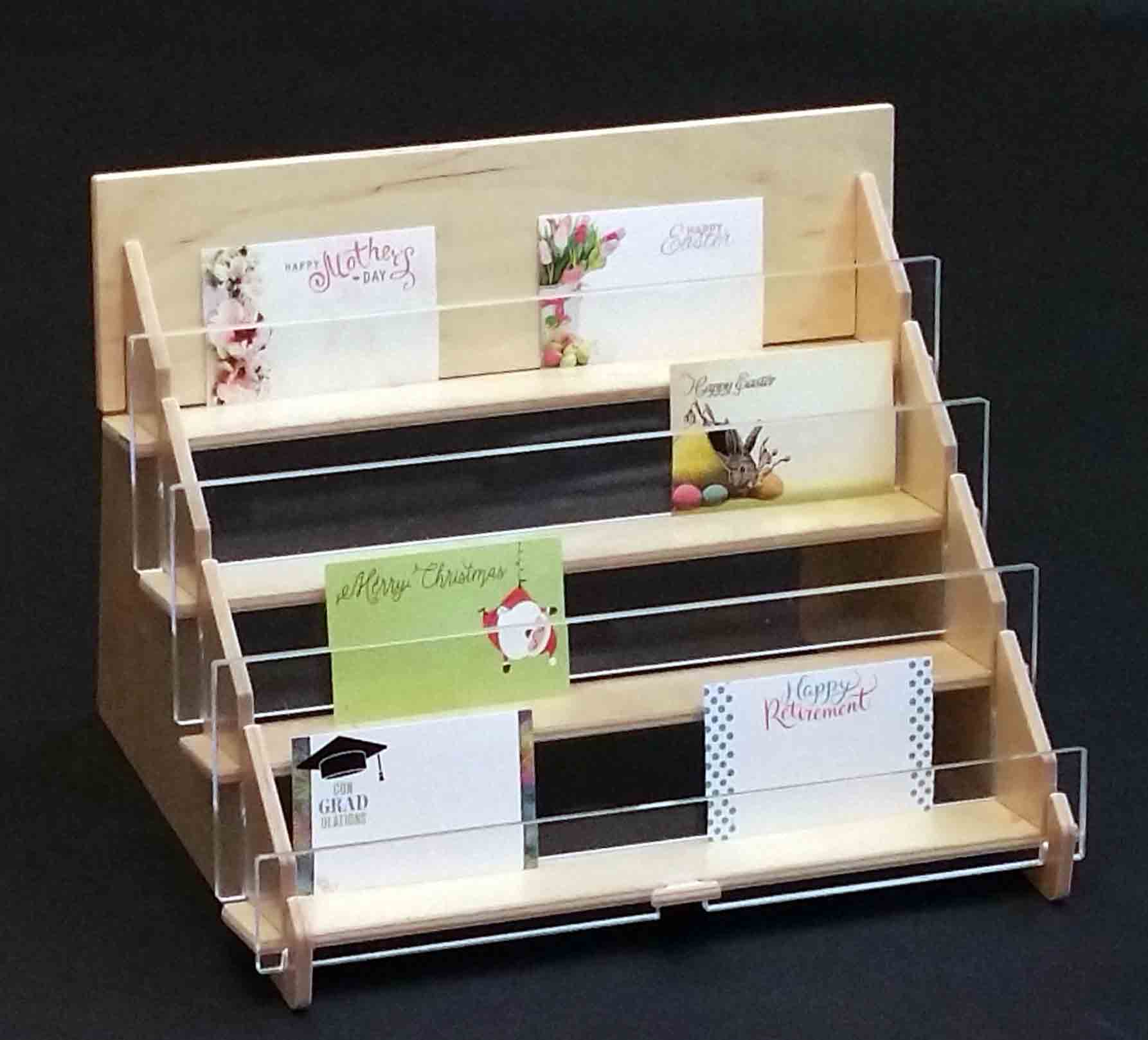 UD321 - Wood and Acrylic Card Rack - 69.95 ea