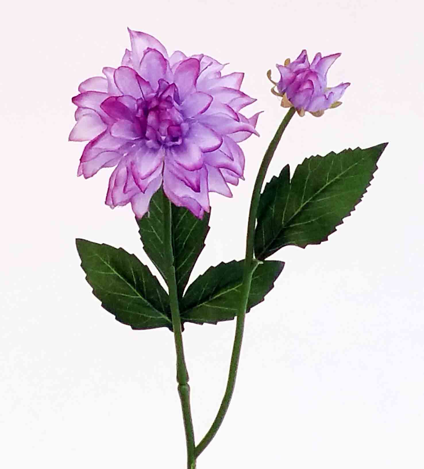 D54 - 18" Lavender/Blue Dahlia Spray - 2.25 ea, 1.95/12