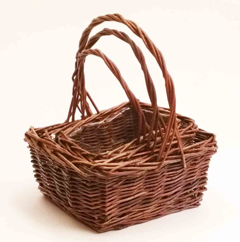 8508 - Square Baskets - 29.45 set of 3