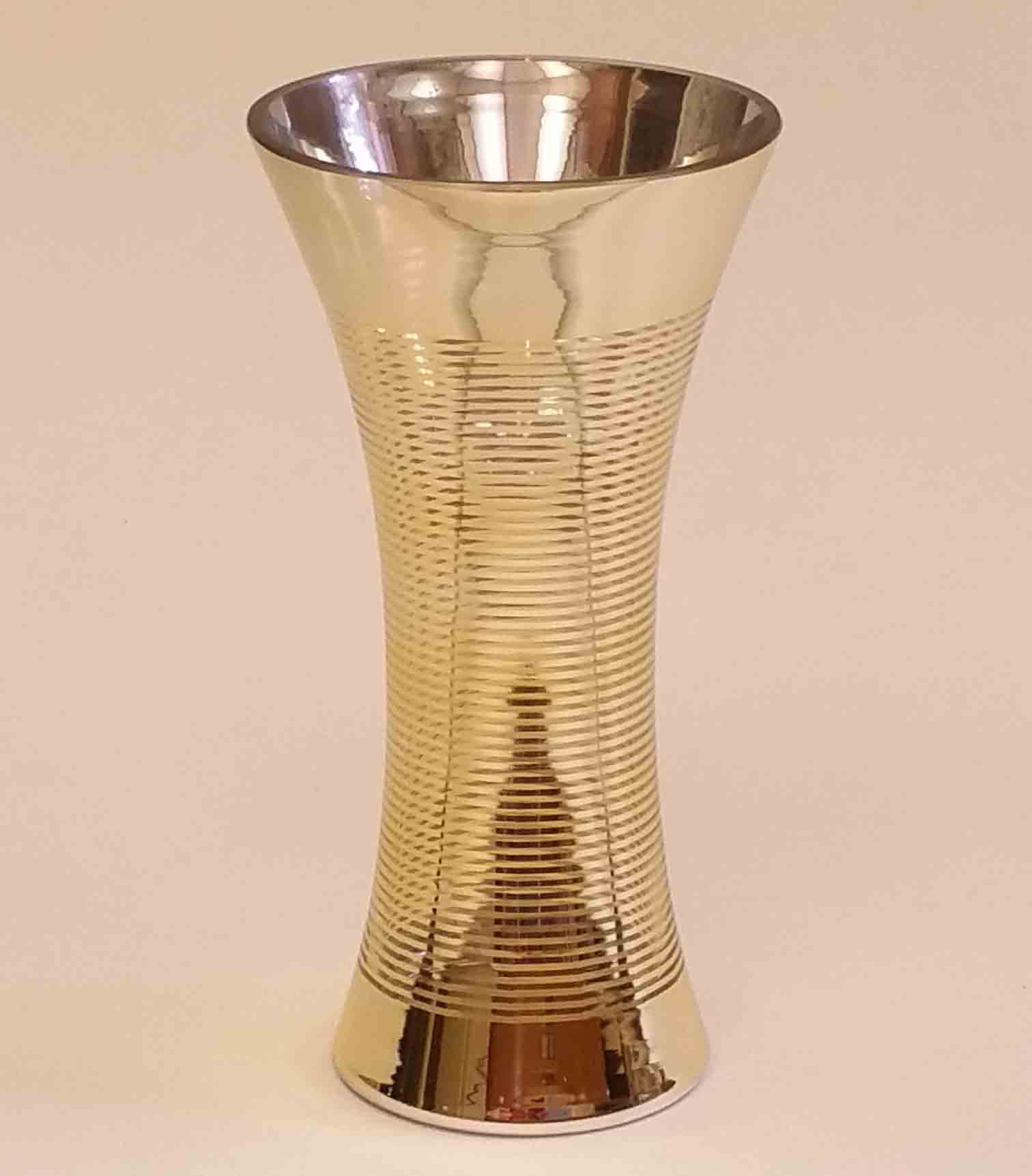 GC31 - 10.2" Gold Flare Top Vase - 14.95 ea, 13.95/6